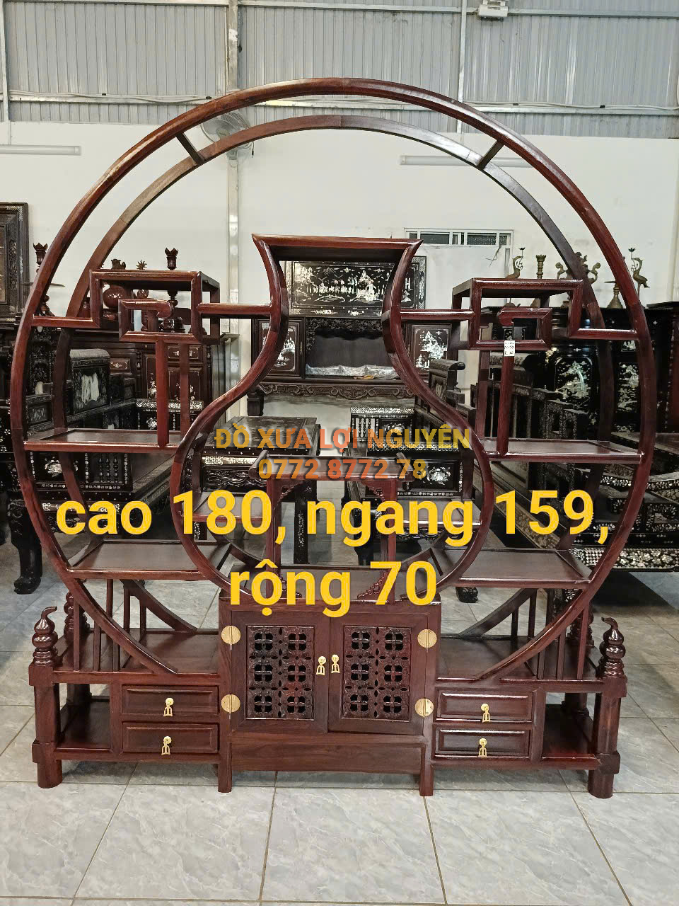 Kệ trưng bày, gỗ cẩm lai