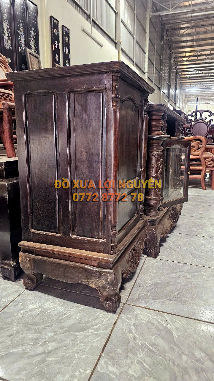 Tủ tivi, Gỗ trắc ta xưa