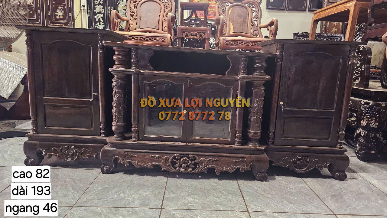 Tủ tivi, Gỗ trắc ta xưa