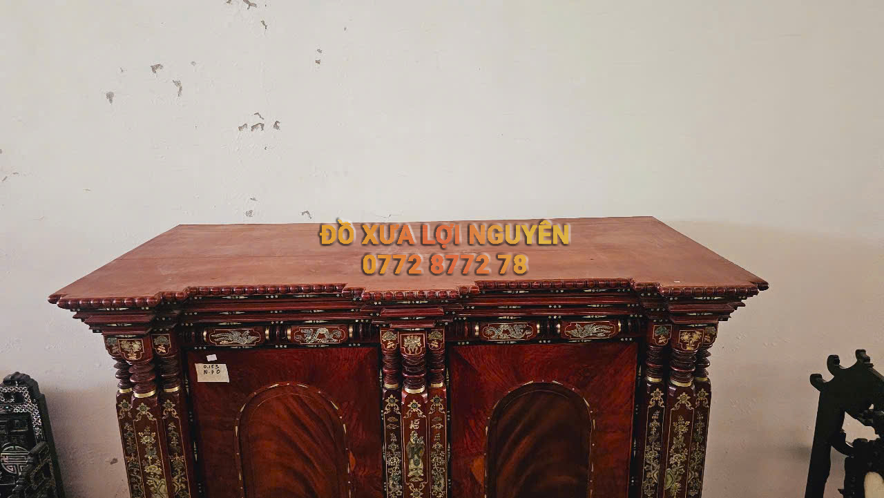 Tủ thờ gỗ gõ đỏ và căm xe, giá hữu nghị