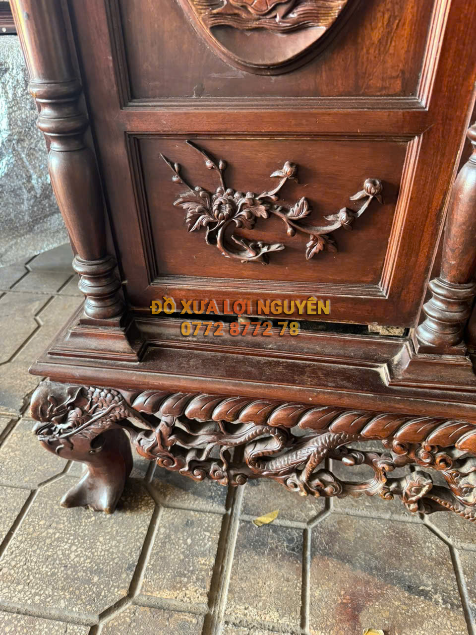 Tủ thờ gỗ gõ mật xưa giá rẻ