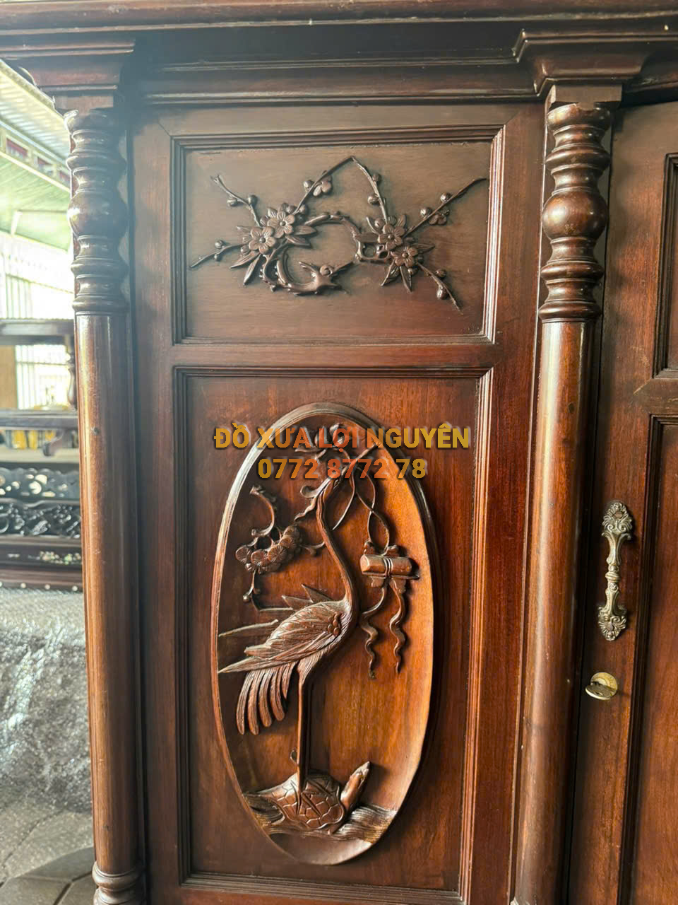 Tủ thờ gỗ gõ mật xưa giá rẻ