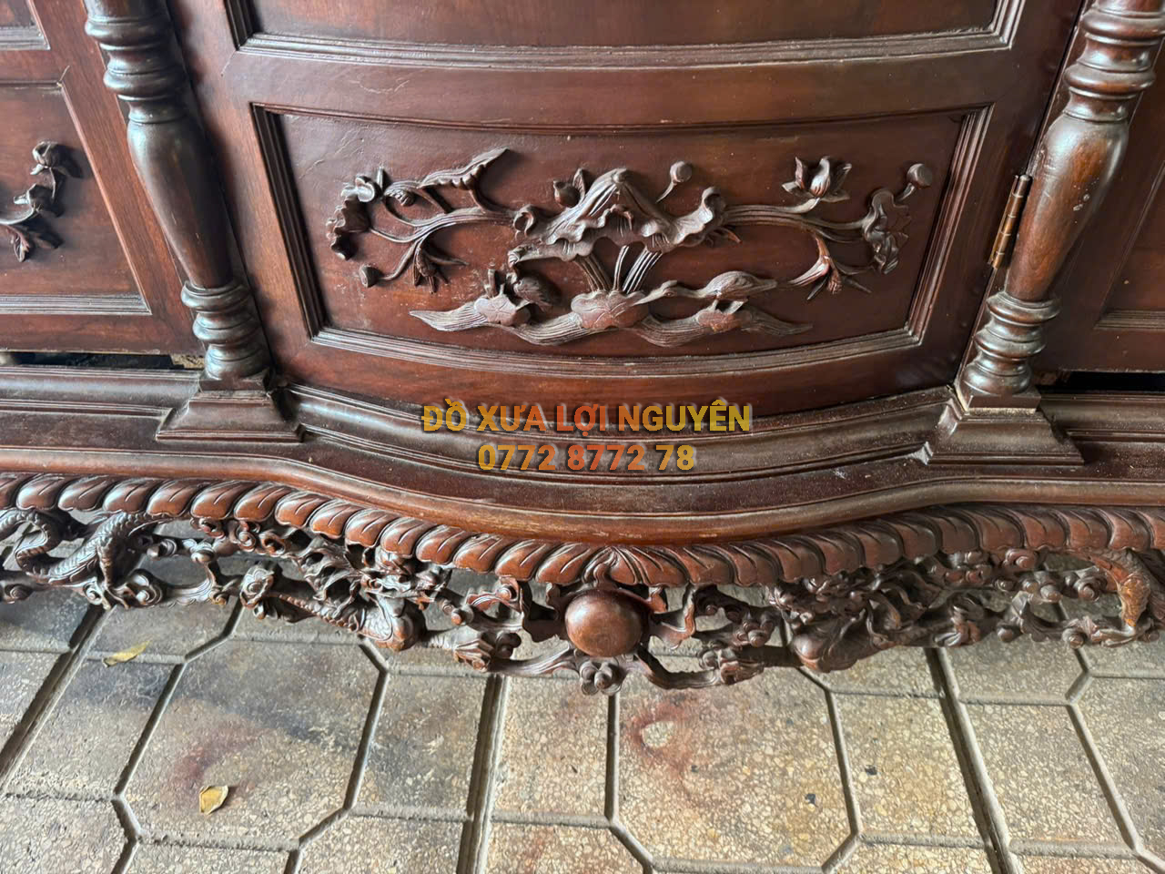 Tủ thờ gỗ gõ mật xưa giá rẻ