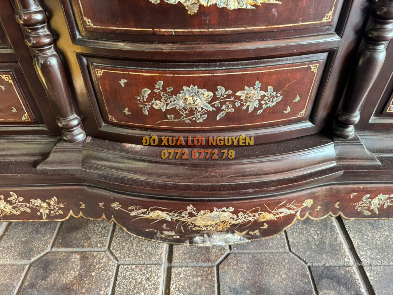 Tủ thờ gỗ gõ mật xưa giá rẻ