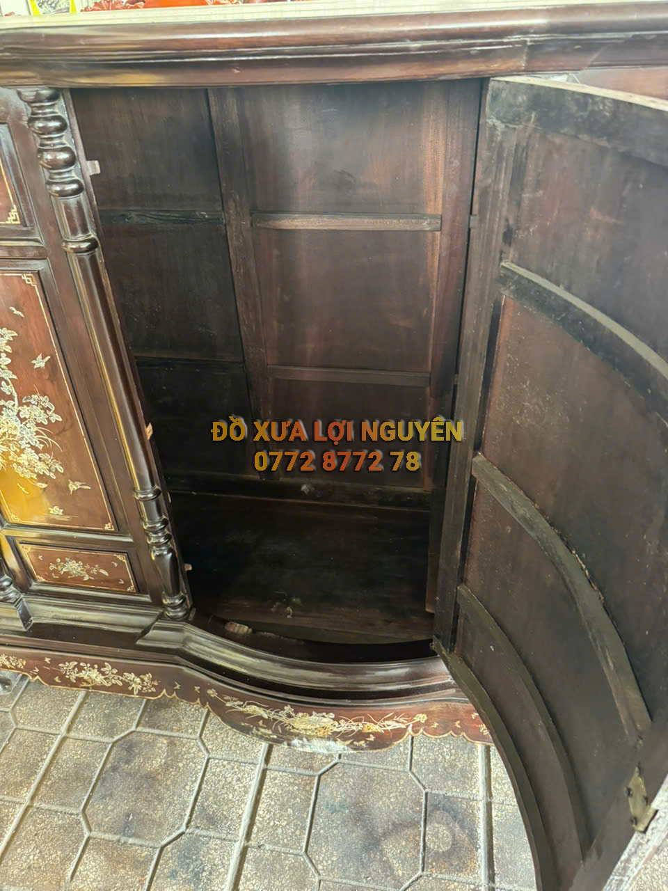 Tủ thờ gỗ gõ mật xưa giá rẻ