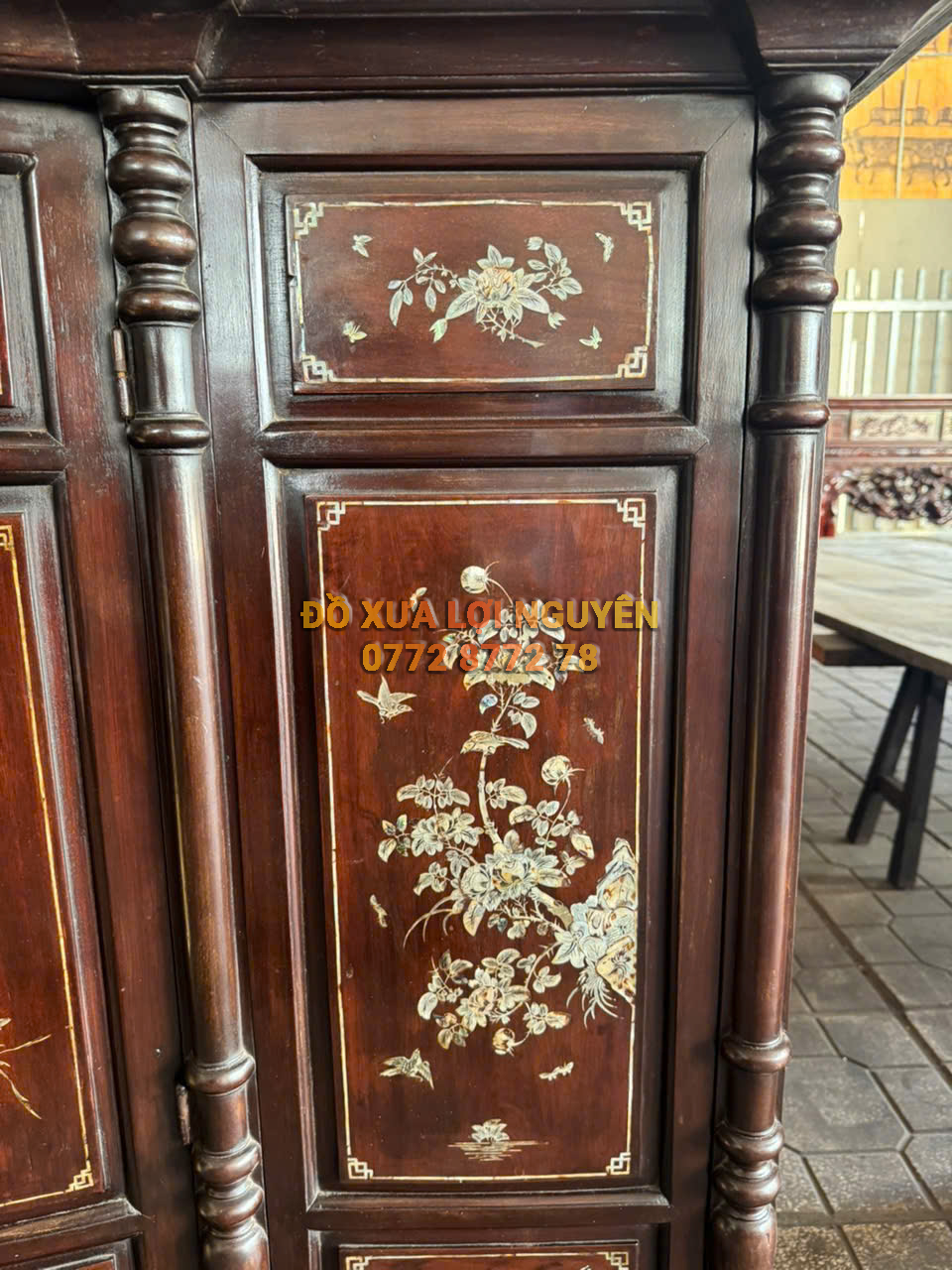 Tủ thờ gỗ gõ mật xưa giá rẻ