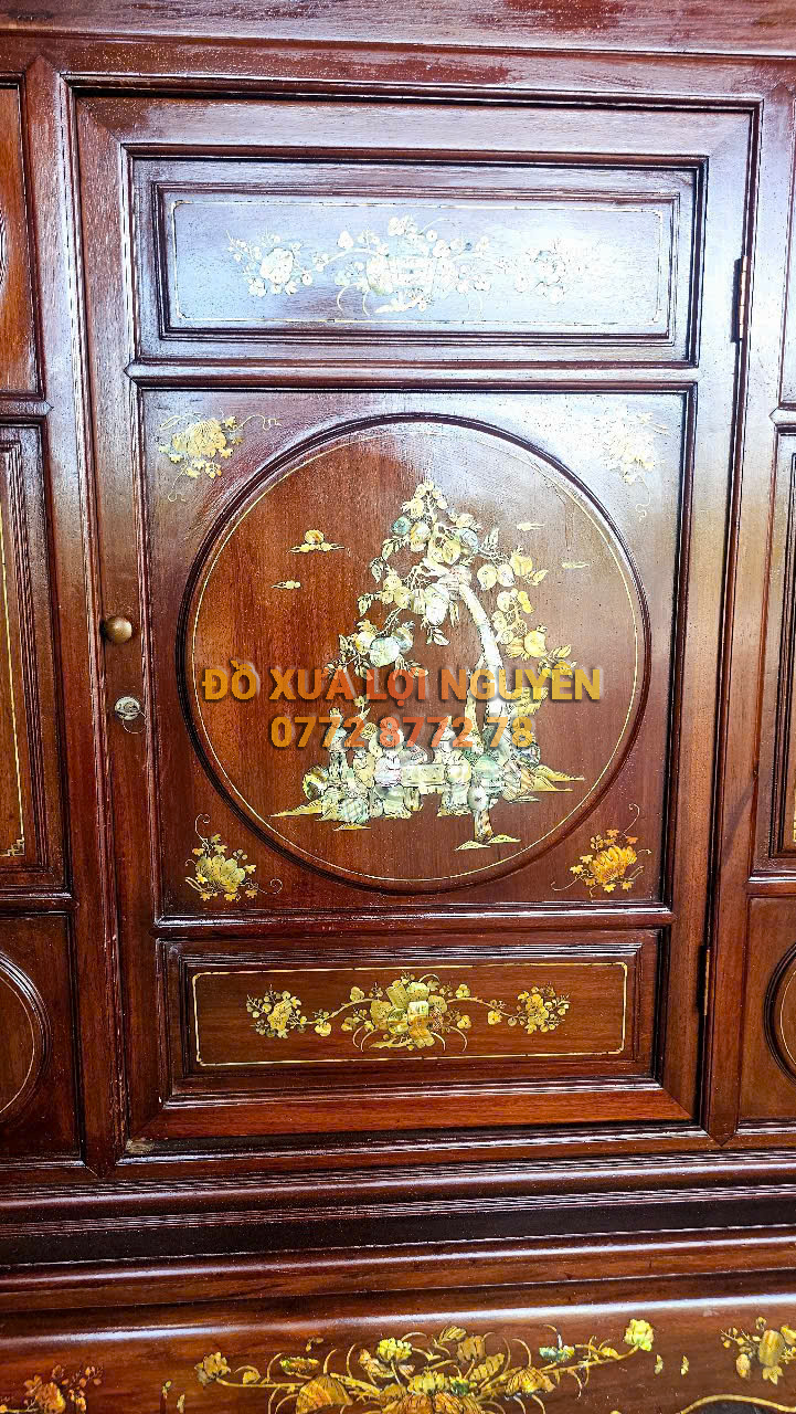 Tủ thờ gỗ gõ mật xưa giá rẻ
